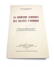 LA CONDITION JURIDIQUE DES VALLEES D'ANDORRE