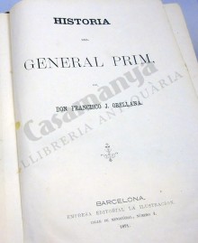 HISTORIA DEL GENERAL PRIM 2 VOL