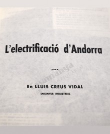 TECNICA 
REVISTA TECNOLÓGICO INDUSTRIAL    NUM.156  
L’ELECTRIFICACIO D’ANDORRA