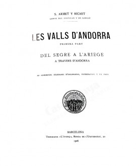 LES VALLS D'ANDORRA (1906)