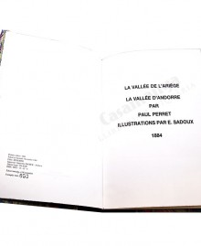 LA VALLÉE DE L'ARIÈGE LA VALLÉE D'ANDORRE (1884) FACSIMIL